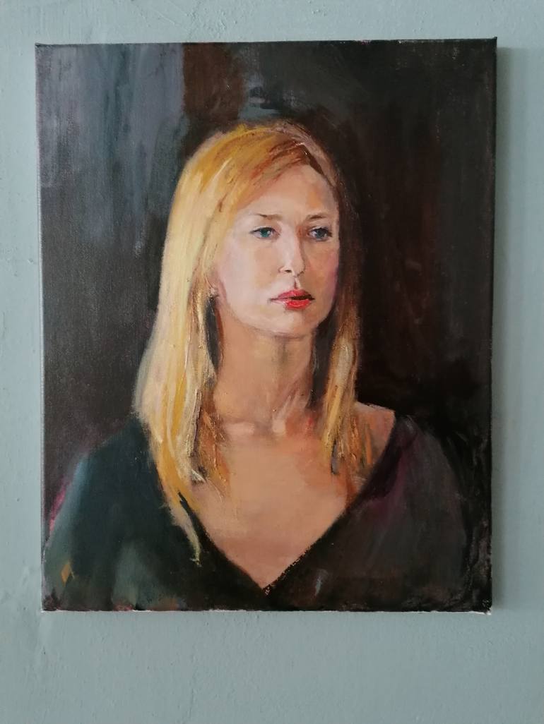 Original Portrait Painting by Giovanni Scifo