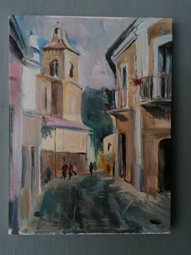 Original Figurative Cities Paintings by Giovanni Scifo