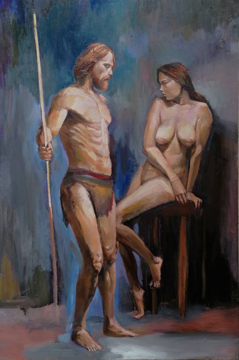 Original Figurative Nude Painting by Giovanni Scifo