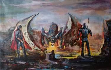 Original Expressionism Fantasy Paintings by Giovanni Scifo