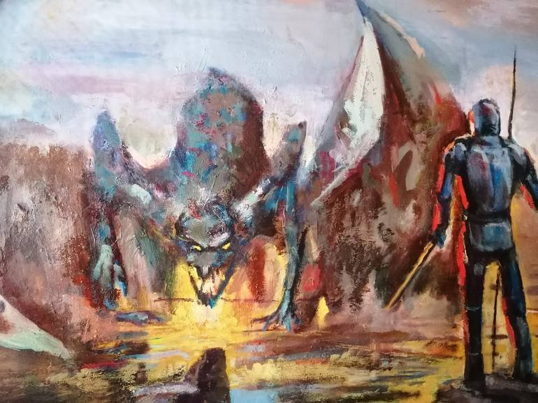 Original Expressionism Fantasy Painting by Giovanni Scifo