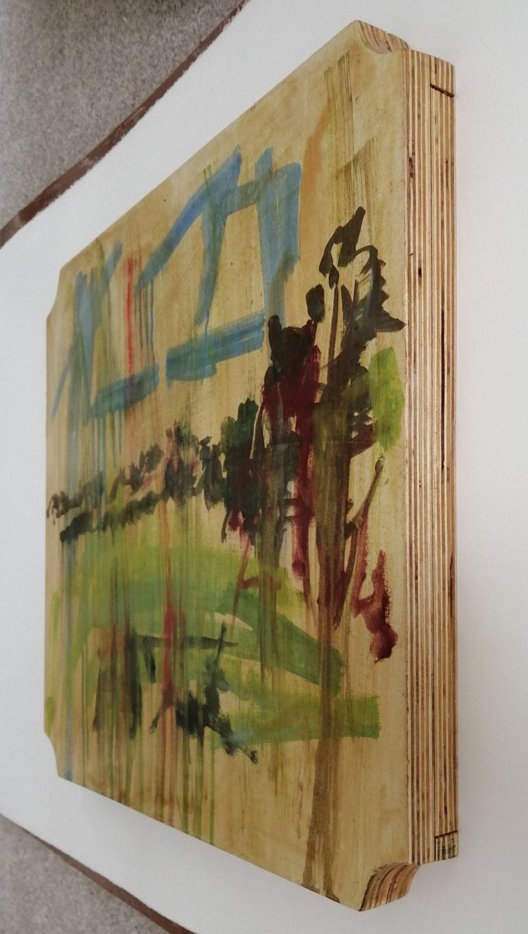 Original Abstract Landscape Painting by Bernhard Gaul