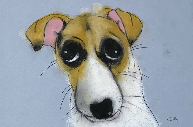 Jack Russell Painting by Jung Nowak | Saatchi Art