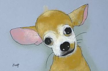 Original Fine Art Dogs Paintings by Jung Nowak