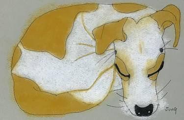 Print of Fine Art Dogs Paintings by Jung Nowak