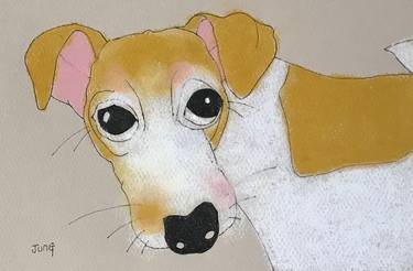 Original Fine Art Dogs Paintings by Jung Nowak