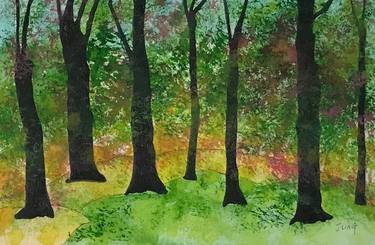 Original Tree Paintings by Jung Nowak