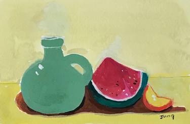 Original Fine Art Still Life Paintings by Jung Nowak