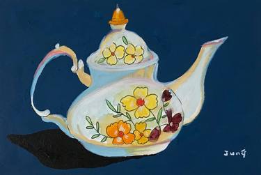 Original Fine Art Still Life Paintings by Jung Nowak