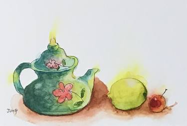 Teapot with Fruits thumb