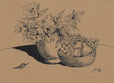 Original Fine Art Botanic Drawings by Jung Nowak