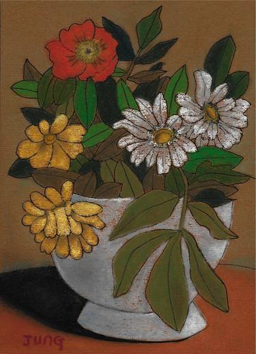 Original Floral Paintings by Jung Nowak