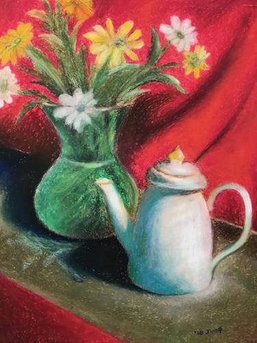 Original Fine Art Still Life Paintings by Jung Nowak