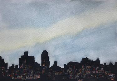 Original Fine Art Cities Paintings by Jung Nowak