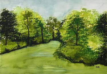 Original Fine Art Tree Paintings by Jung Nowak