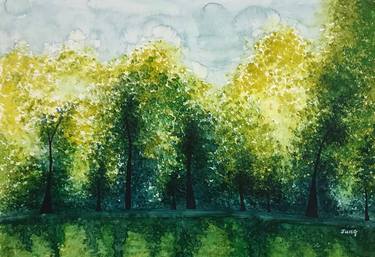 Original Fine Art Tree Paintings by Jung Nowak