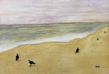 Original Fine Art Beach Paintings by Jung Nowak