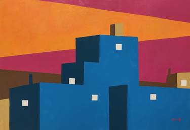 Print of Abstract Cities Paintings by Jung Nowak