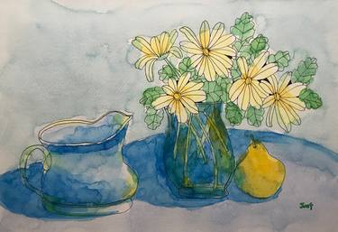 Original Fine Art Still Life Paintings by Jung Nowak