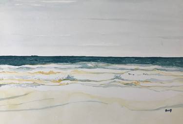 Print of Fine Art Beach Paintings by Jung Nowak
