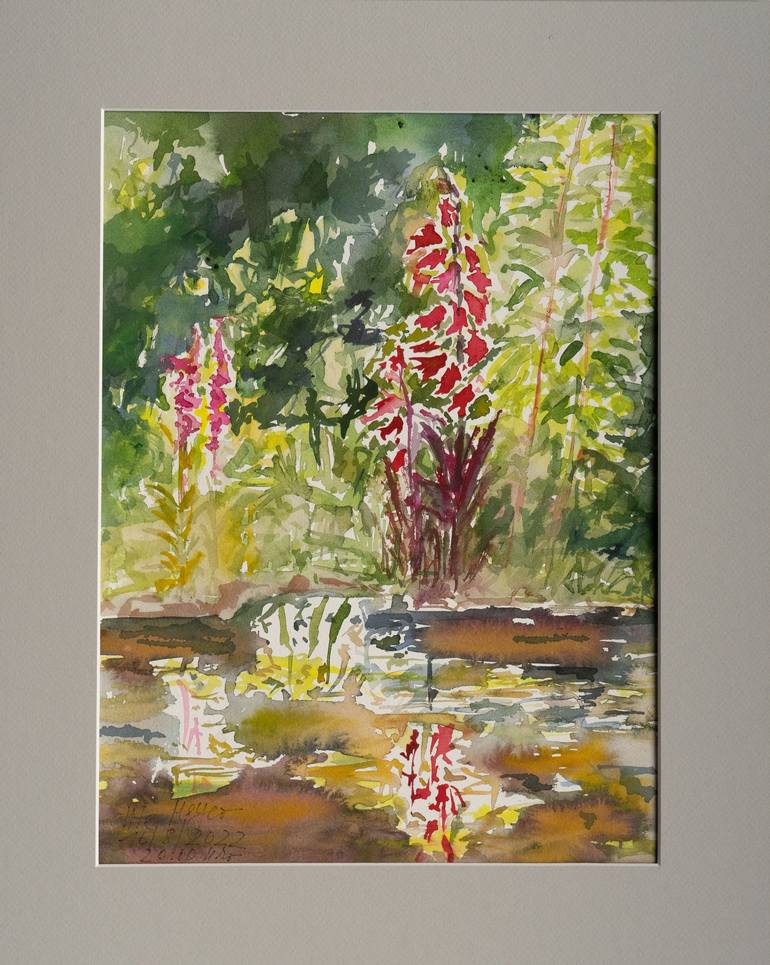 Original Contemporary Garden Painting by Ute Meyer