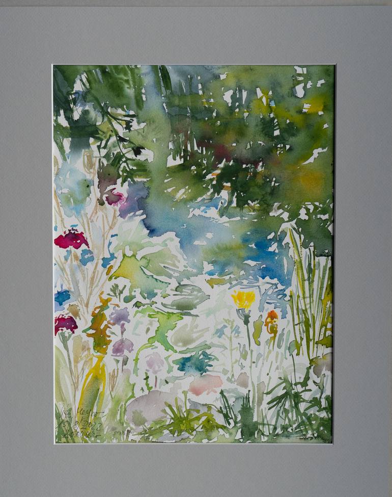 Original Contemporary Garden Painting by Ute Meyer