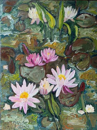 Original Floral Paintings by Ute Meyer
