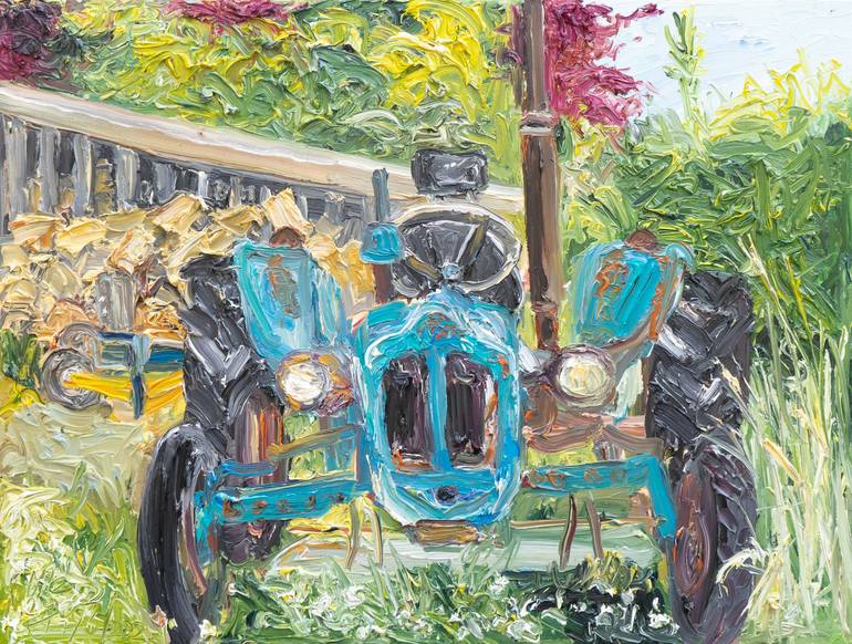 Original Expressionism Rural Life Paintings by Ute Meyer
