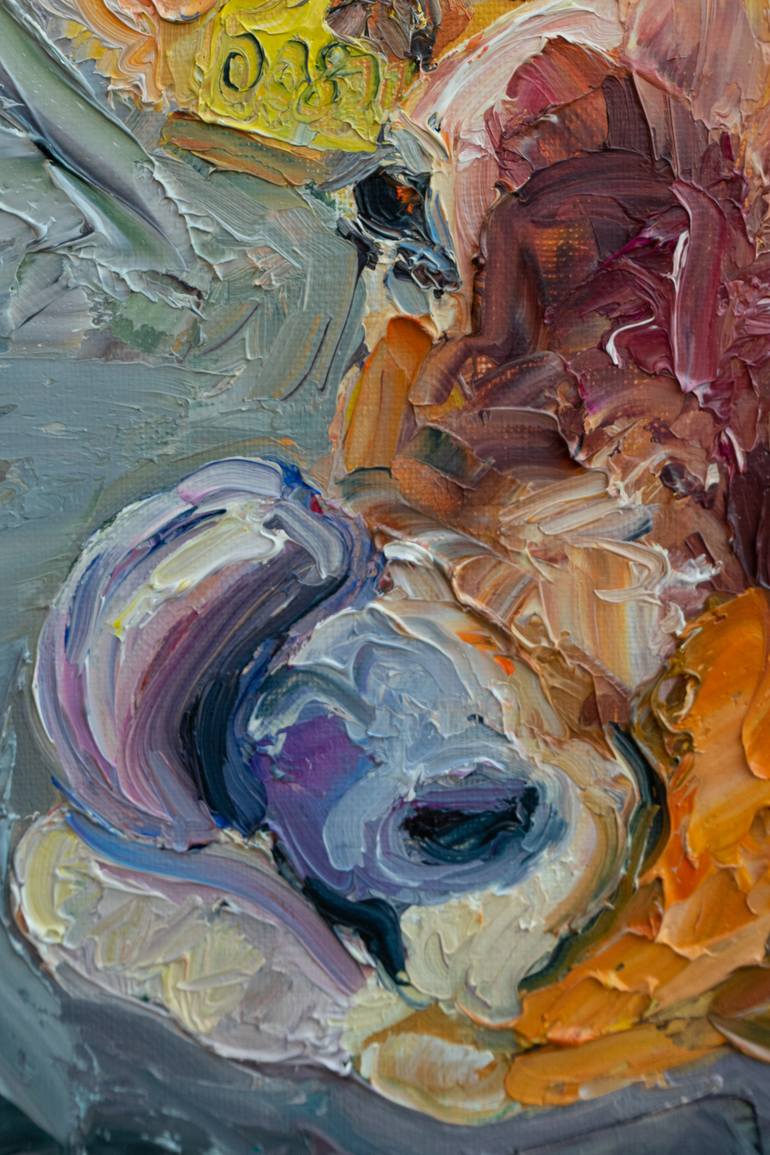 Original Expressionism Animal Painting by Ute Meyer