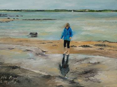 Original Expressionism Beach Paintings by Ute Meyer
