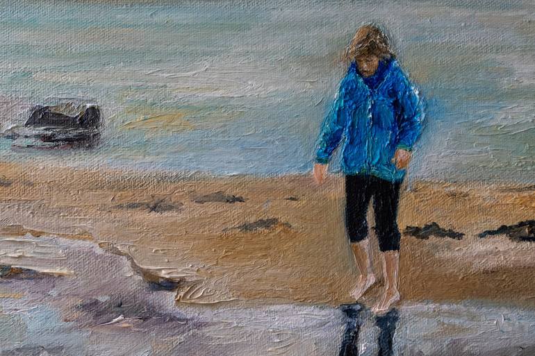 Original Beach Painting by Ute Meyer