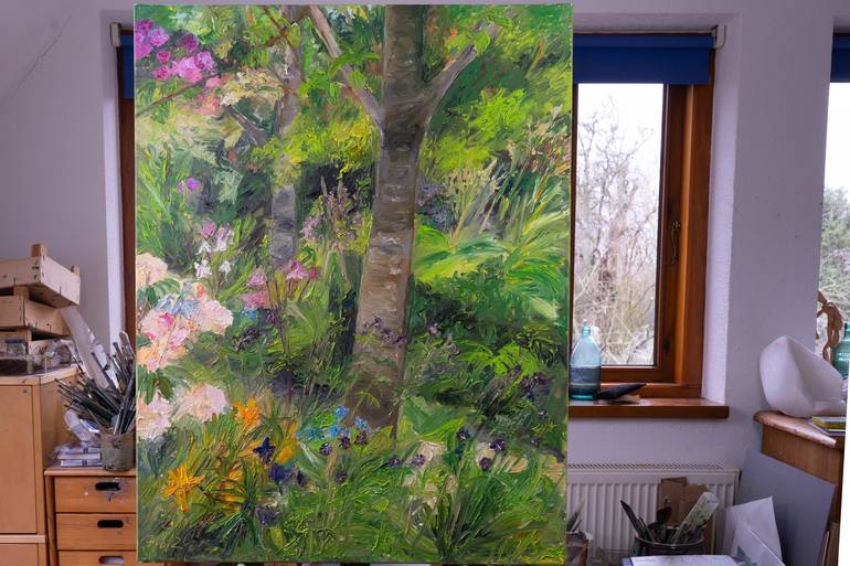 Original Contemporary Garden Painting by Ute Meyer