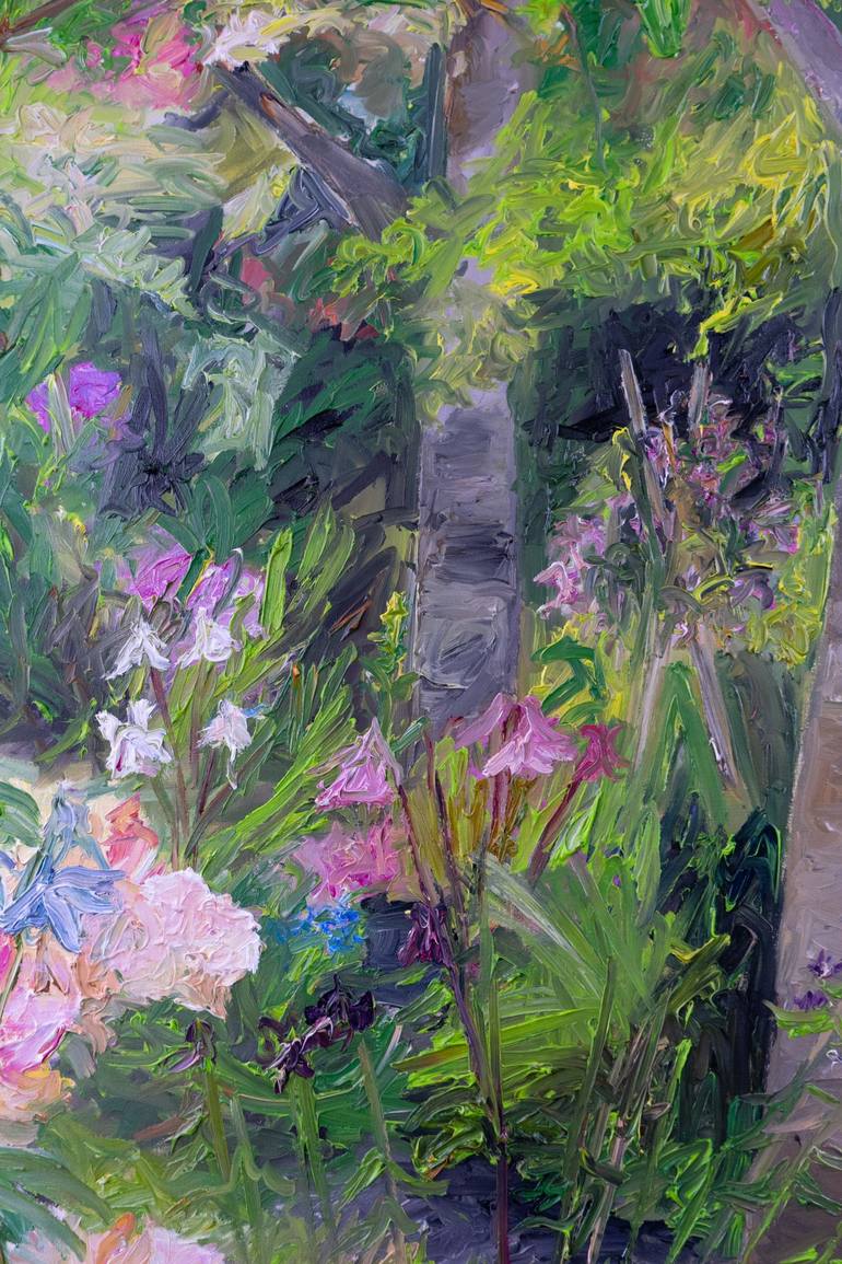 Original Garden Painting by Ute Meyer