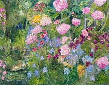 Original Expressionism Garden Paintings by Ute Meyer