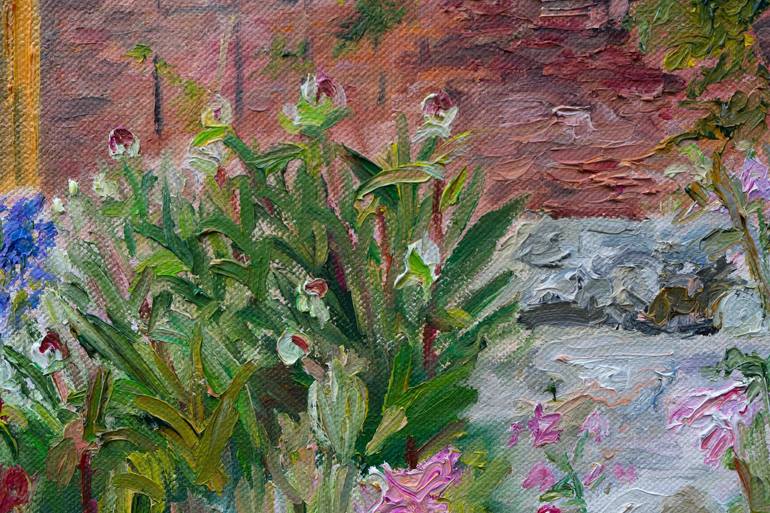 Original Expressionism Garden Painting by Ute Meyer