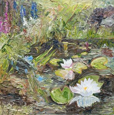 Original Expressionism Garden Paintings by Ute Meyer