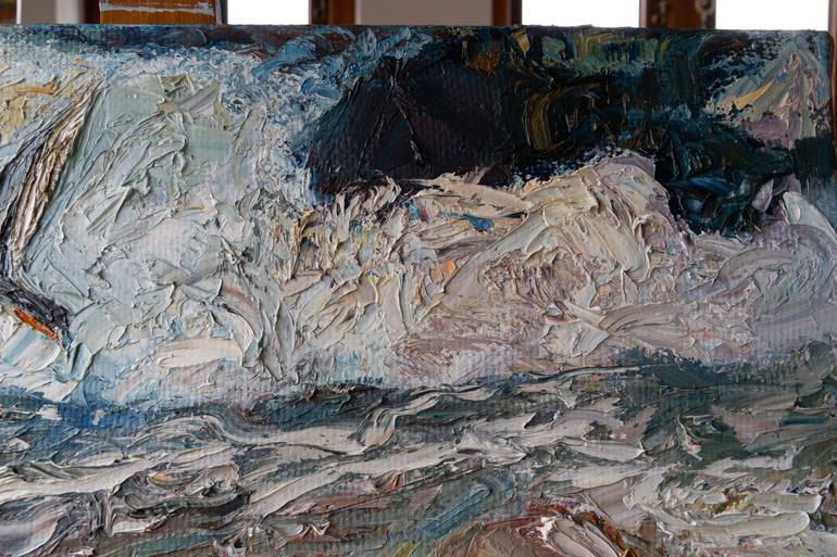 Original Expressionism Seascape Painting by Ute Meyer