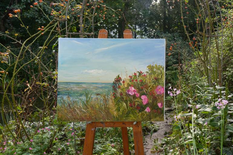 Original Expressionism Seascape Painting by Ute Meyer