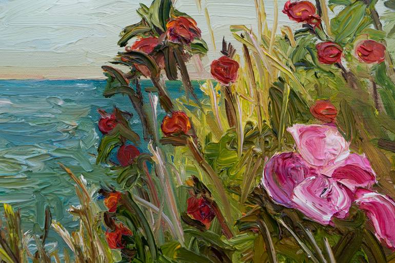Original Expressionism Seascape Painting by Ute Meyer