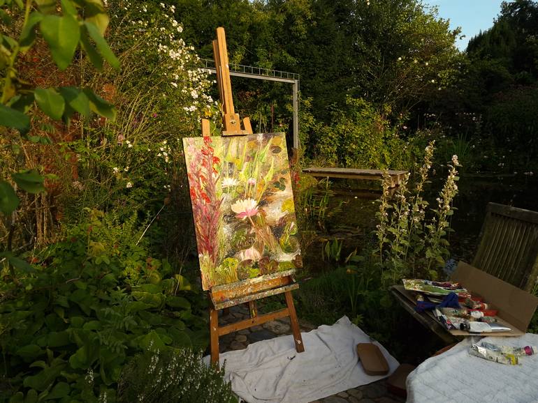 Original Contemporary Garden Painting by Ute Meyer