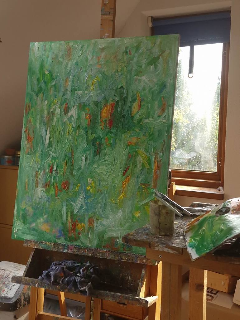 Original Abstract Expressionism Abstract Painting by Ute Meyer