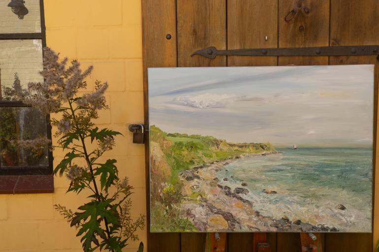 Original Expressionism Seascape Painting by Ute Meyer