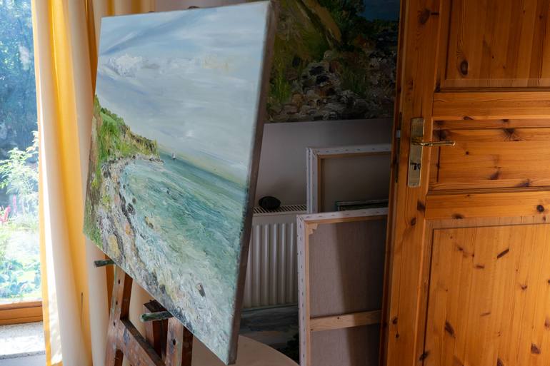 Original Expressionism Seascape Painting by Ute Meyer