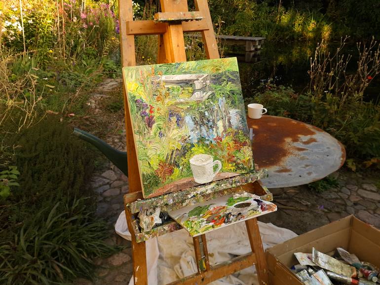 Original Contemporary Garden Painting by Ute Meyer