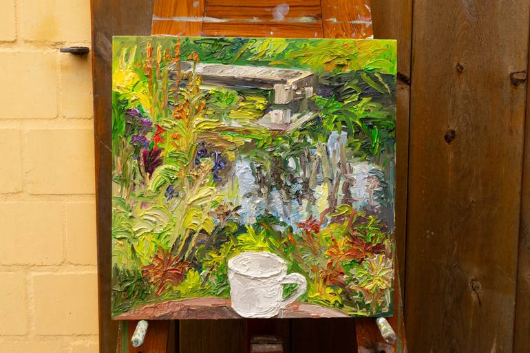 Original Contemporary Garden Painting by Ute Meyer