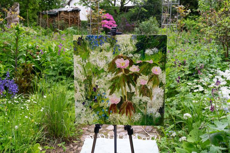 Original Contemporary Garden Painting by Ute Meyer