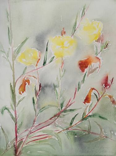 Original Expressionism Garden Paintings by Ute Meyer