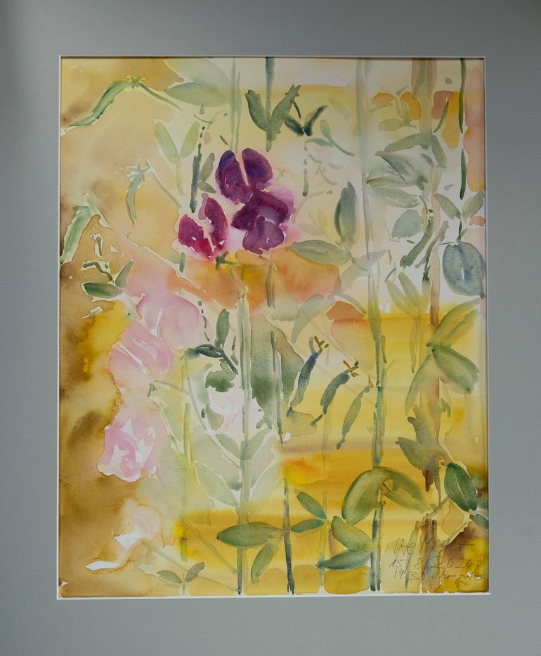Original Floral Painting by Ute Meyer