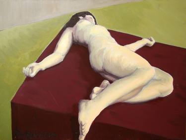 Print of Realism Nude Paintings by Klavdija Salvarezza