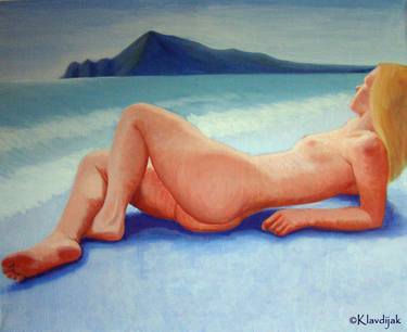 Print of Nude Paintings by Klavdija Salvarezza